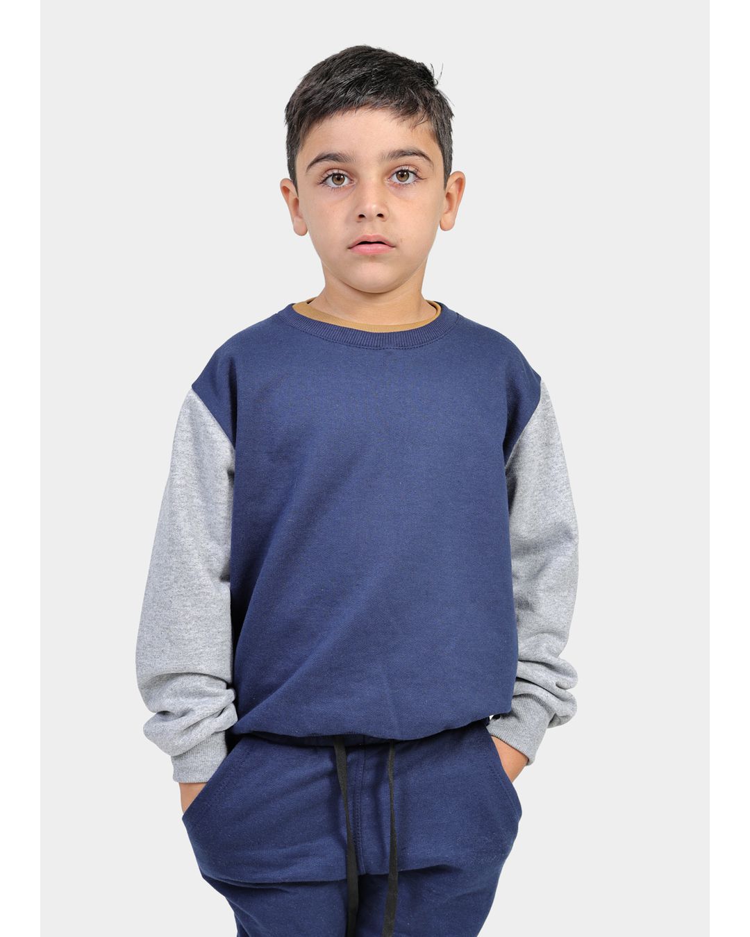 Moletom Infantil Careca Duo Azul - Techmalhas