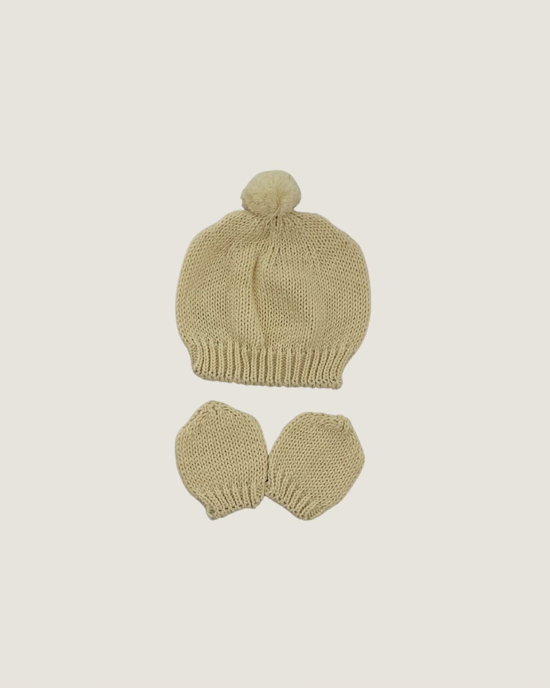 kit de Touquinha e Luvinha Nova York Amarelo Pó