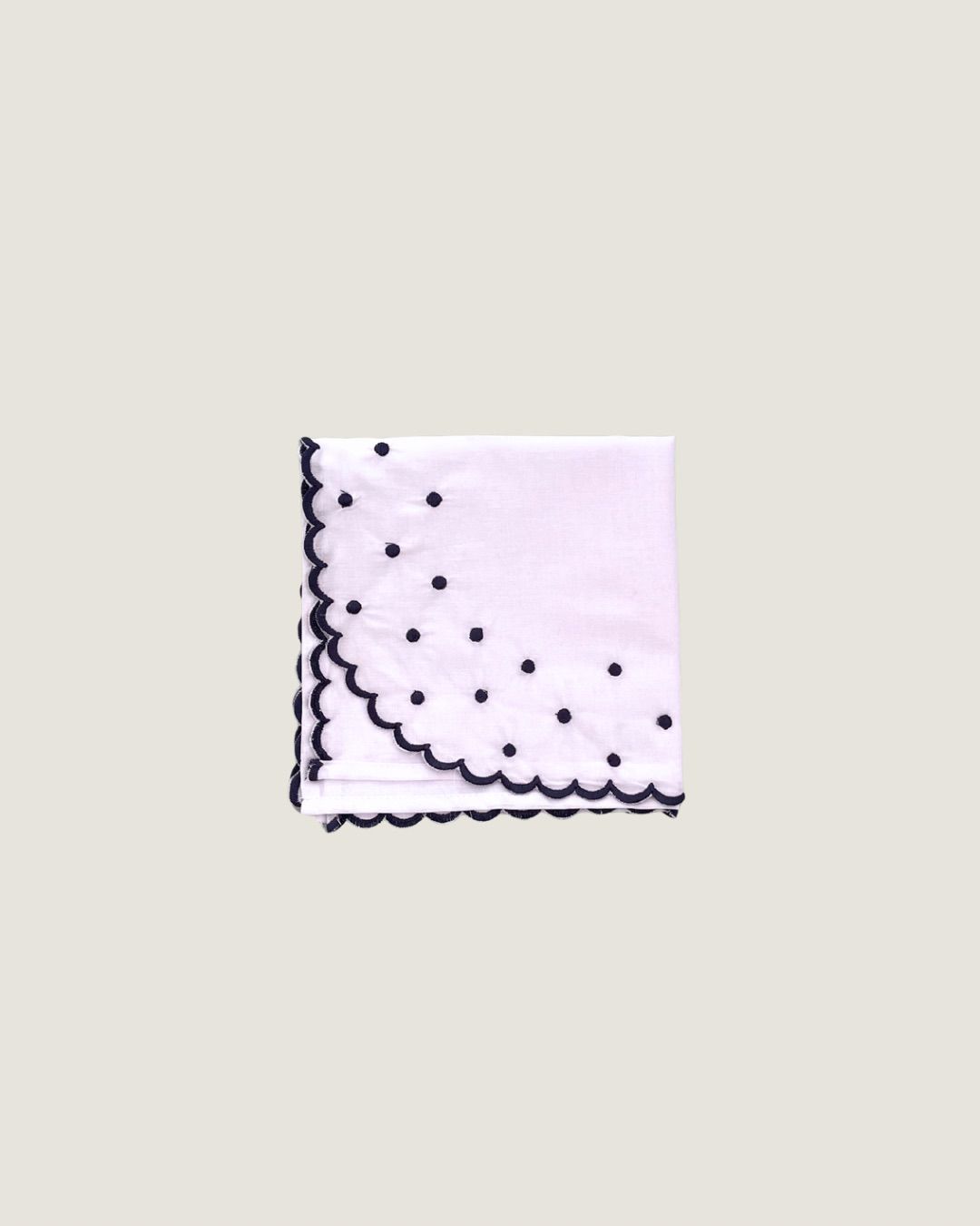 Vira Manta Poá azul marinho