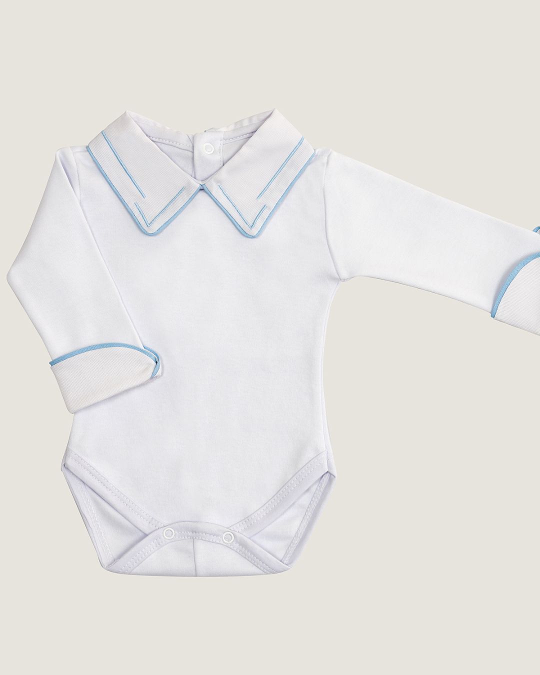 Body Contorno Azul Bebê