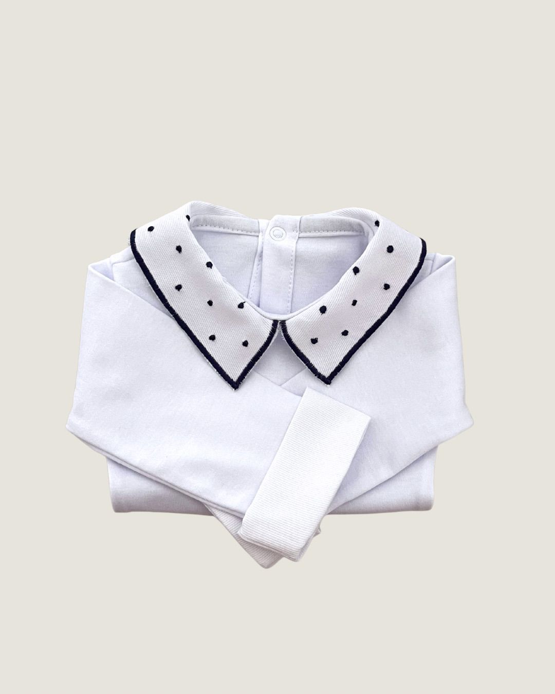 Body Poá Azul Marinho