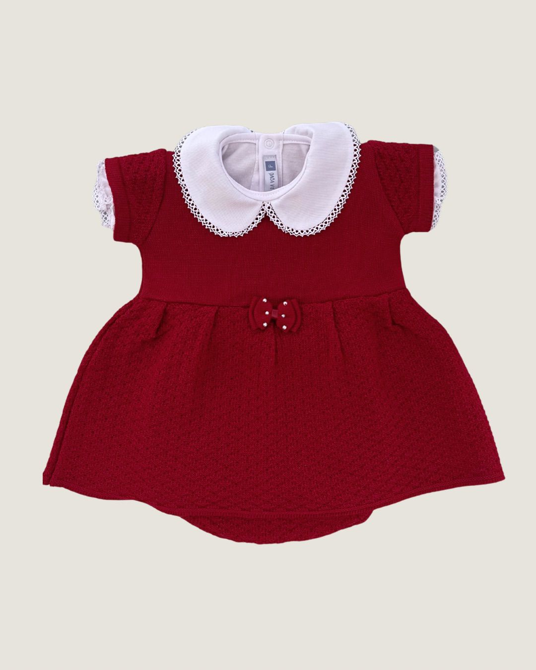 Vestidinho Sara Vermelho Bordô