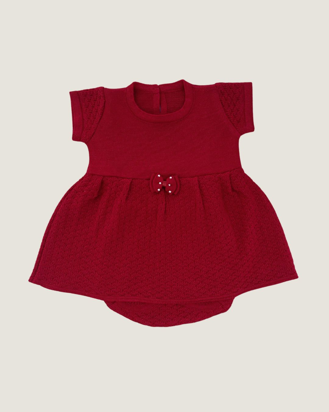 Vestidinho Sara Vermelho Bordô