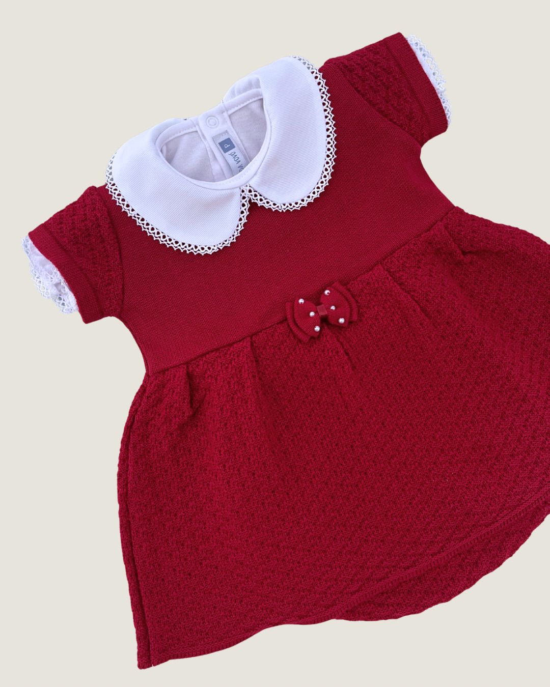 Vestidinho Sara Vermelho Bordô