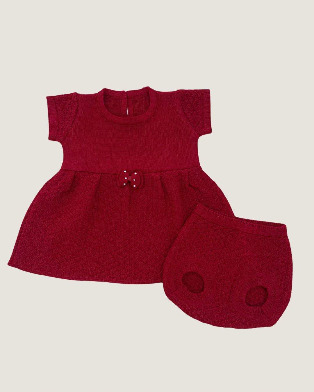 Vestidinho Sara Vermelho Bordô