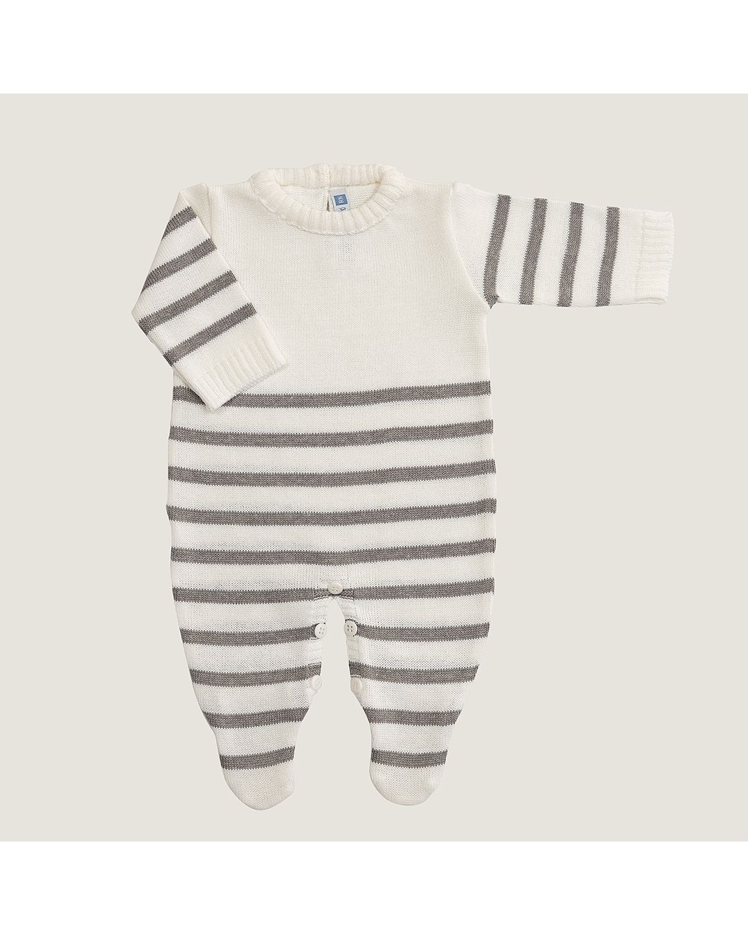 Macacão Artur Branco com Cinza