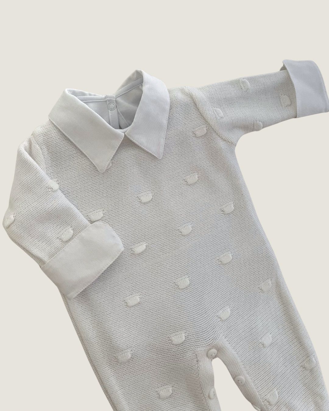 Macacão Poá Branco