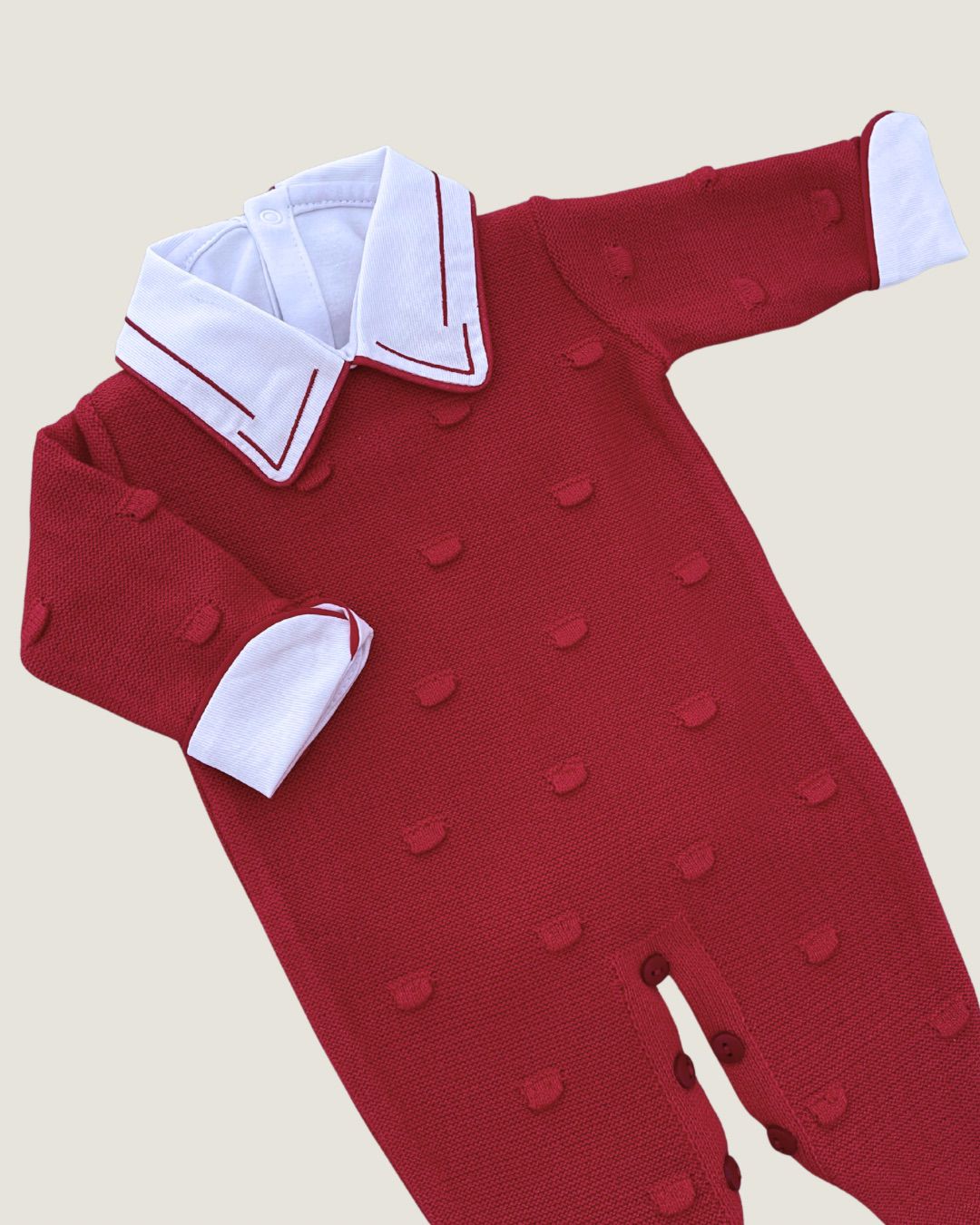 Macacão Poá Vermelho