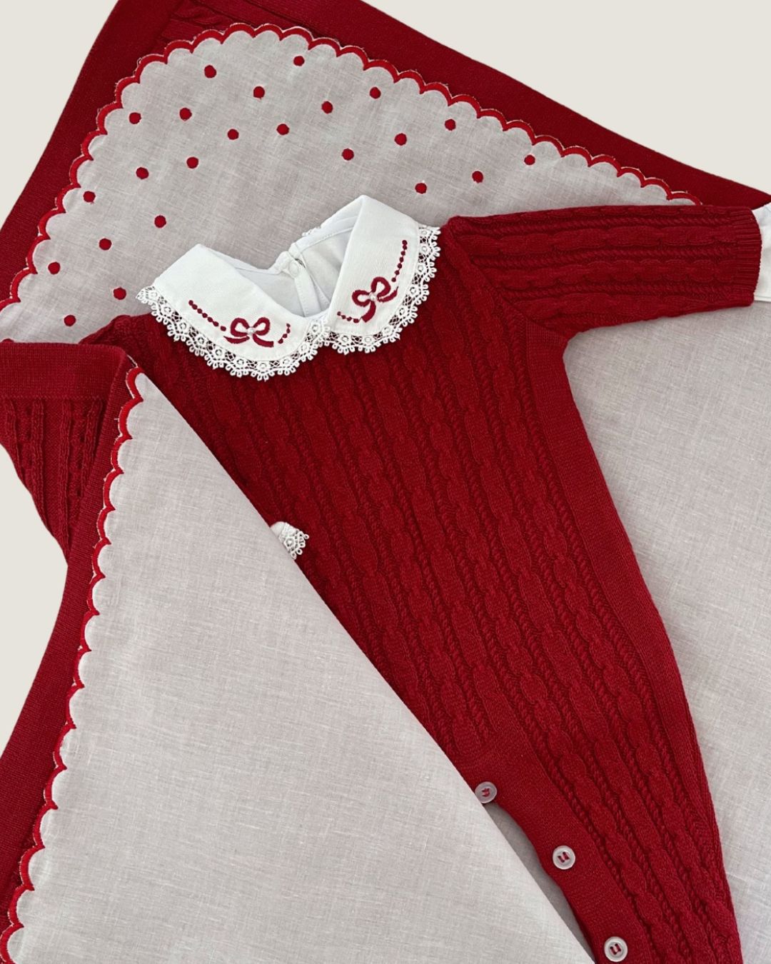 Saída Maternidade Londres Fem. Vermelho Carmin