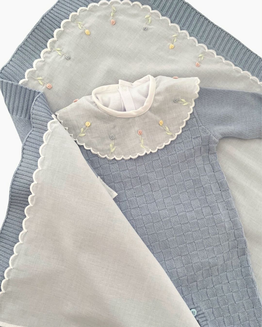 Saída Maternidade Veneza Fem. Azul Bebê