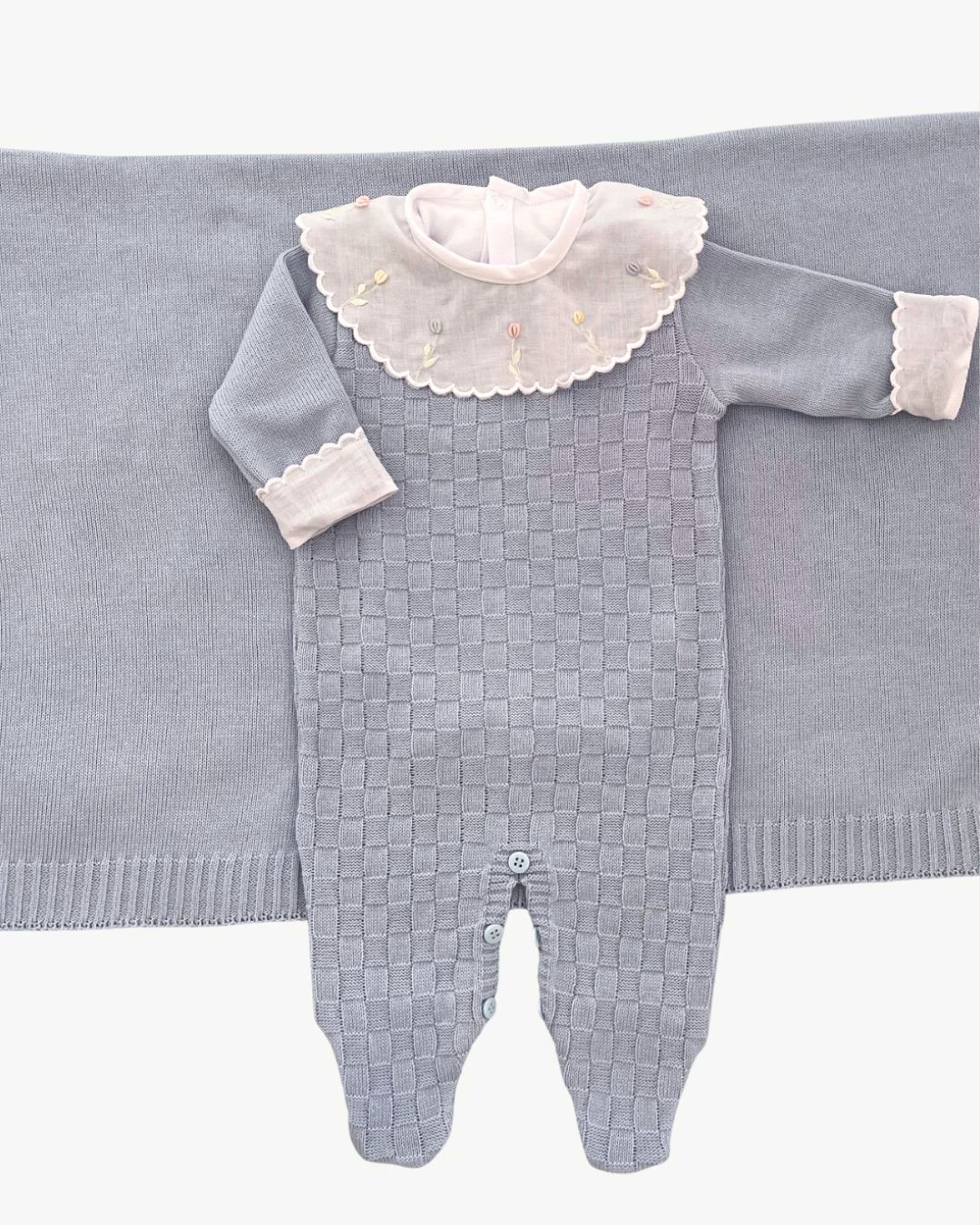 Saída Maternidade Veneza Fem. Azul Bebê