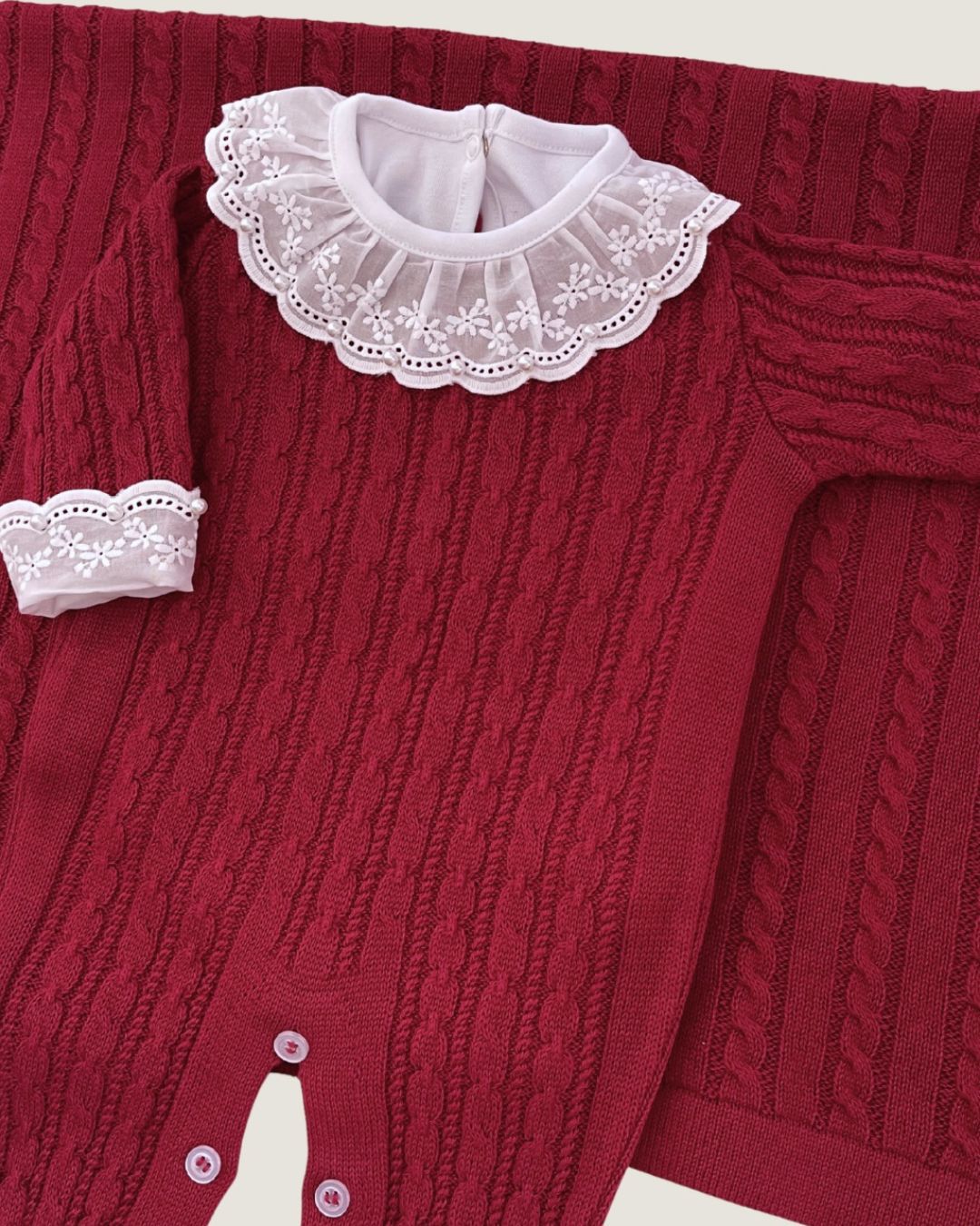 Saída Maternidade Londres Fem. Vermelho Carmin