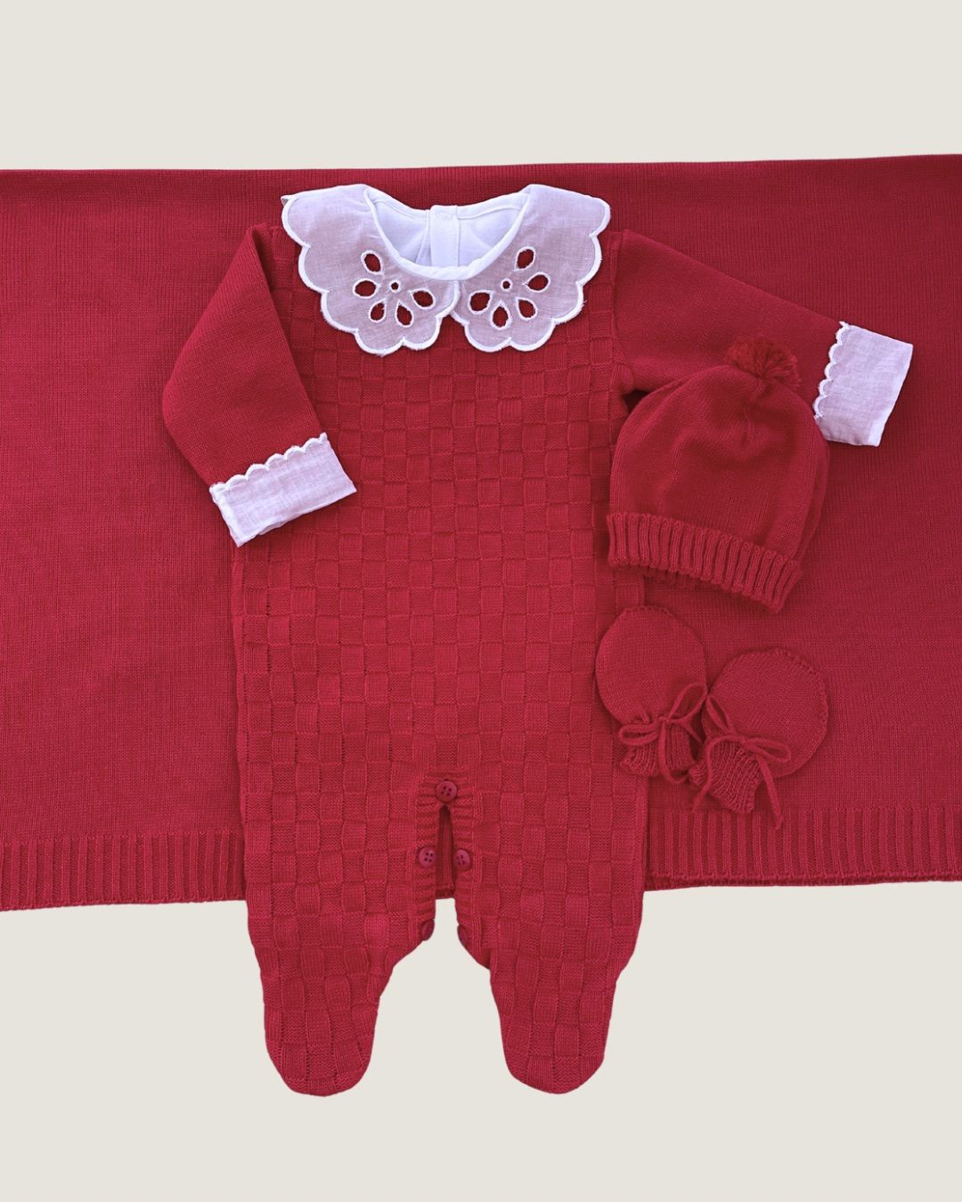 Saída maternidade Veneza Fem. Vermelha