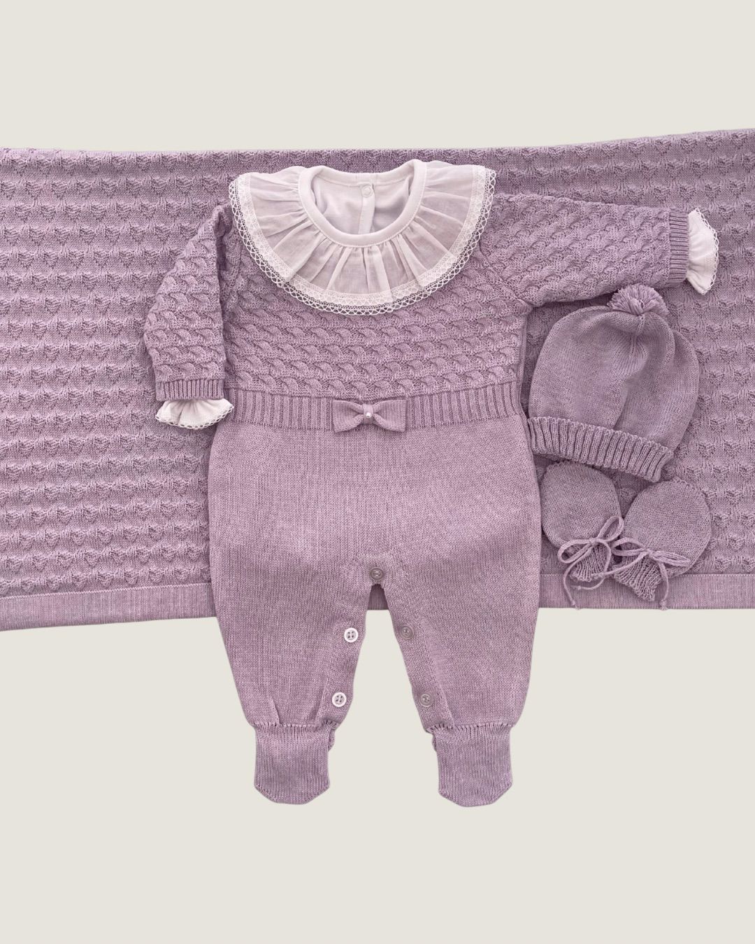 Saída Maternidade Aurora Lavanda