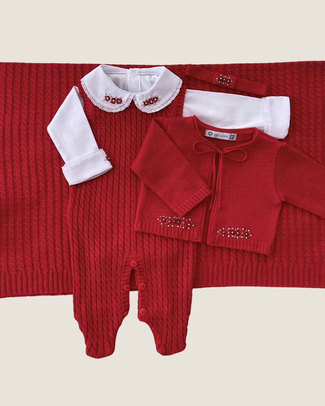 Saída Maternidade Paris Fem. Vermelha