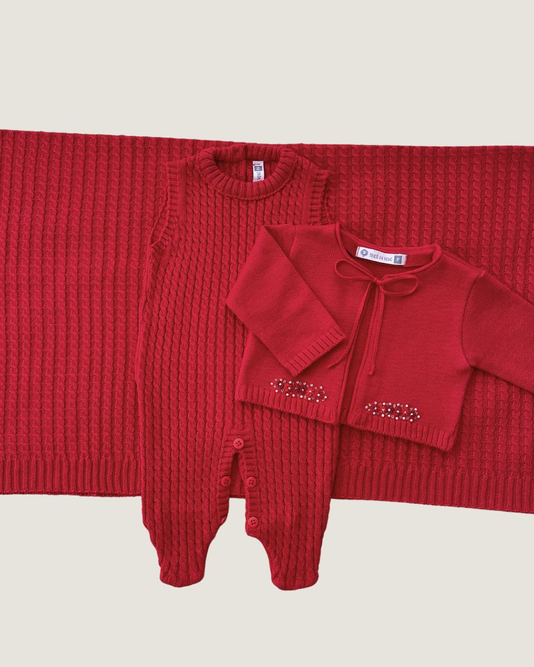 Saída Maternidade Paris Fem. Vermelha