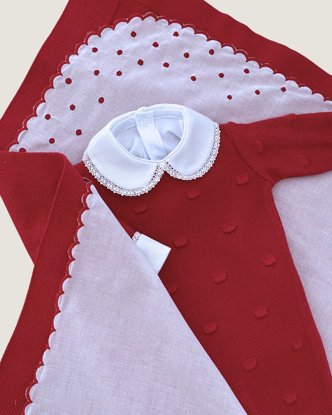 Saída Maternidade Poá Fem. Vermelha