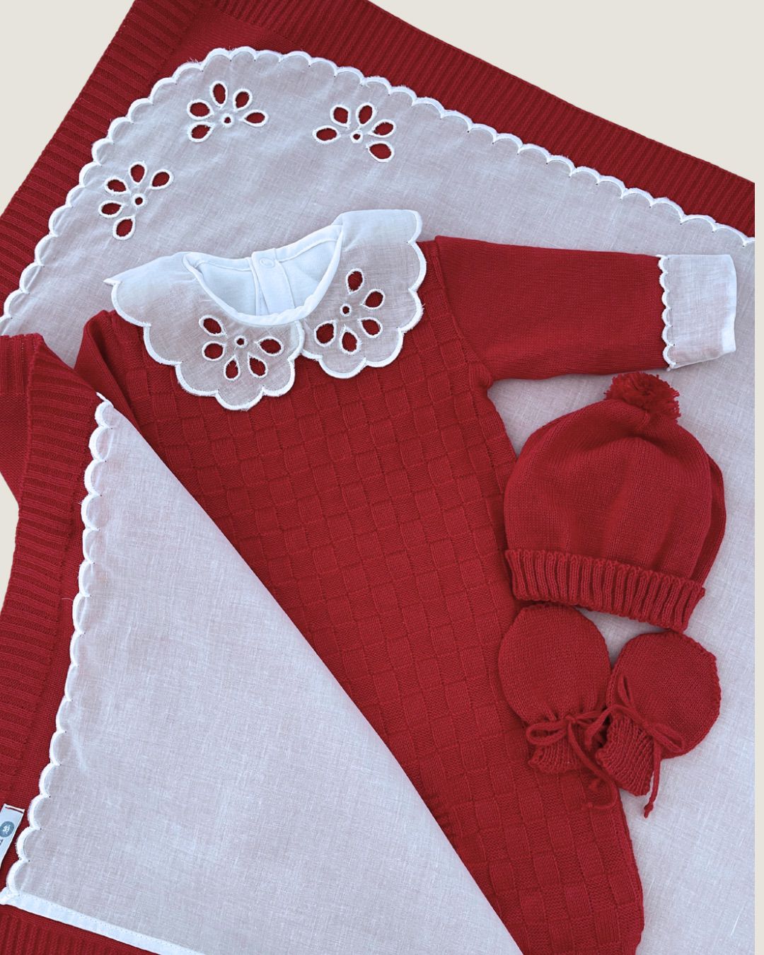 Saída maternidade Veneza Fem. Vermelha