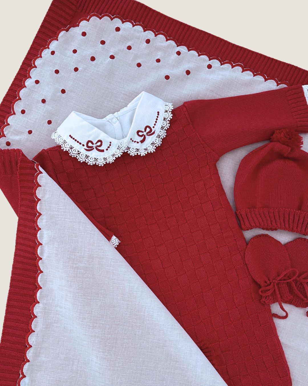 Saída maternidade Veneza Fem. Vermelha