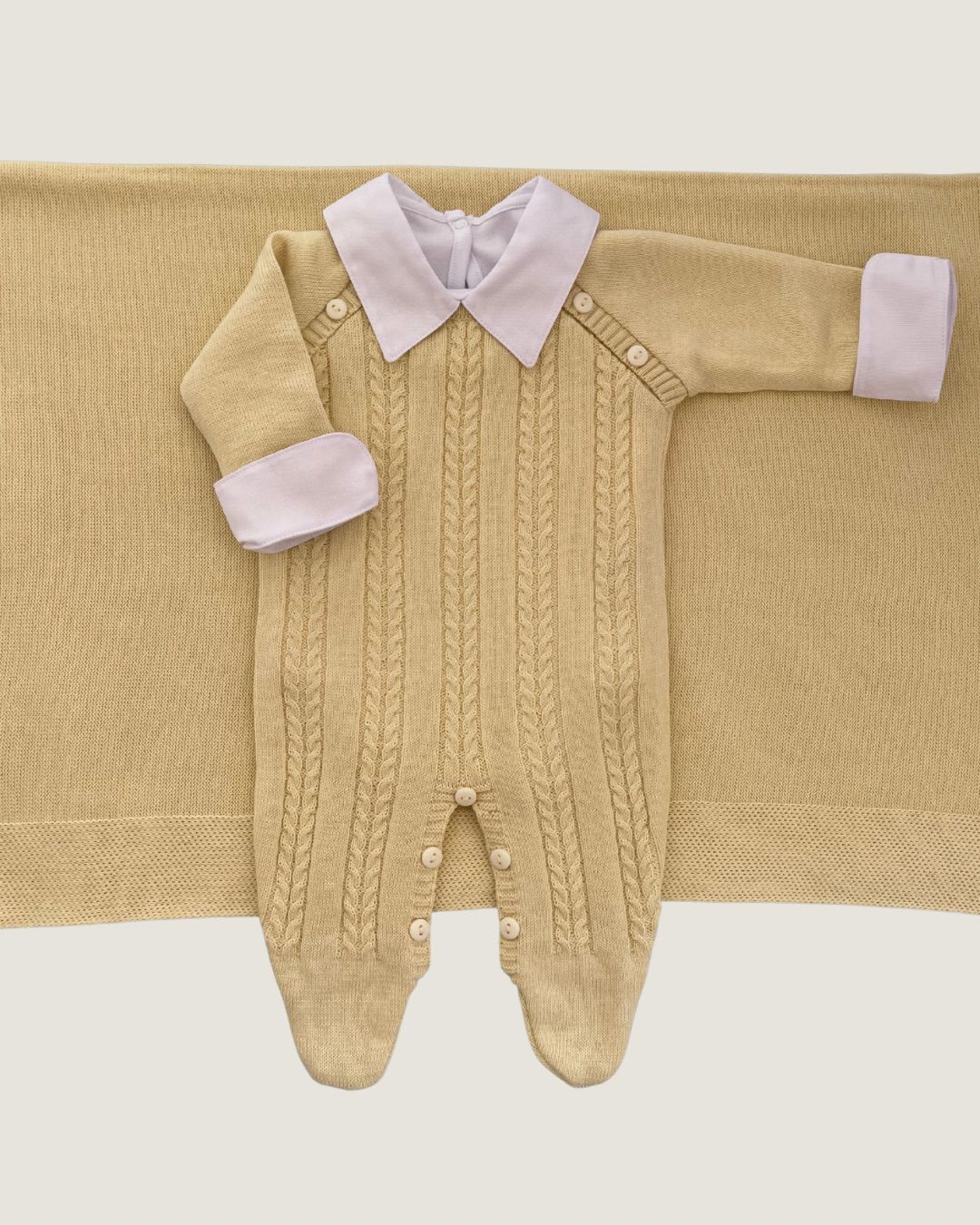 Saída Maternidade Firenze Amarelo Bebê