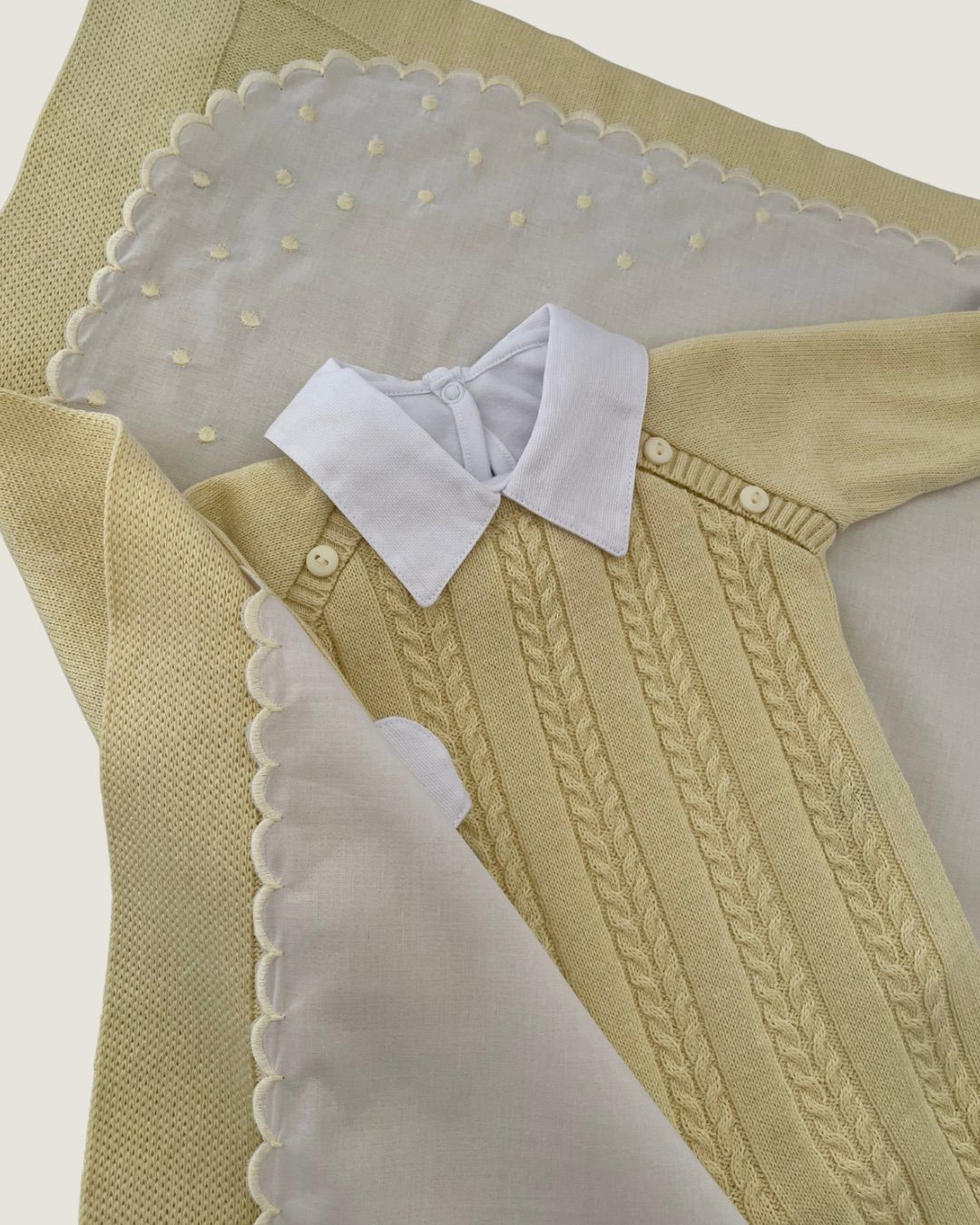 Saída Maternidade Firenze Amarelo Bebê