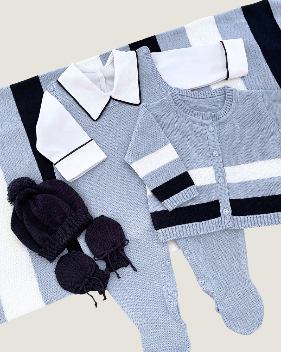 Saída Maternidade Leo Azul Bebê