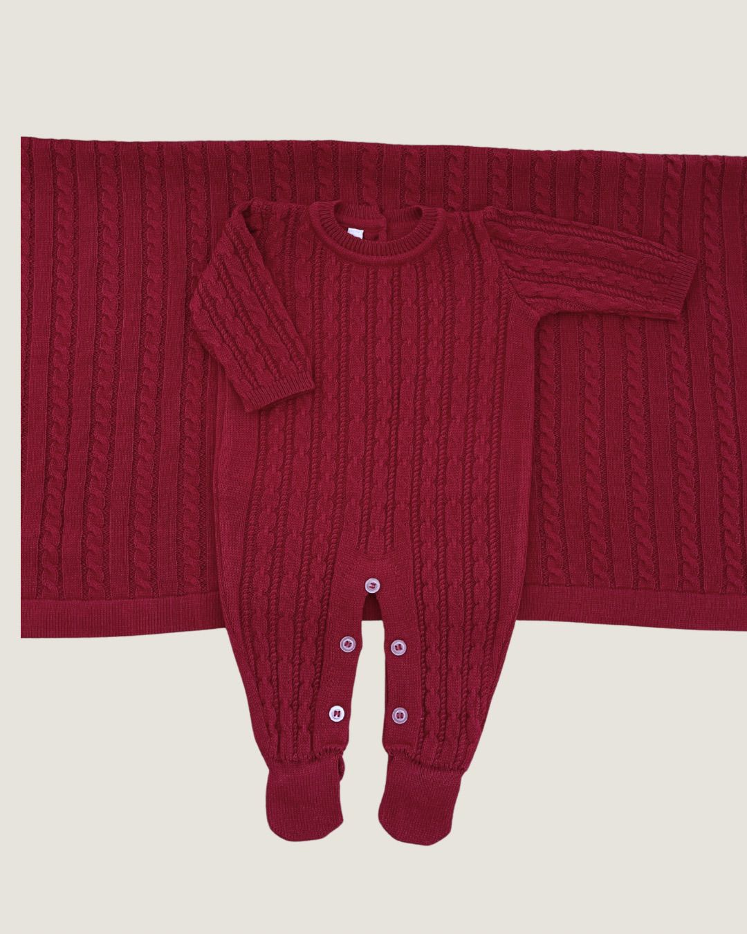 Saída Maternidade Londres Fem. Vermelho Carmin