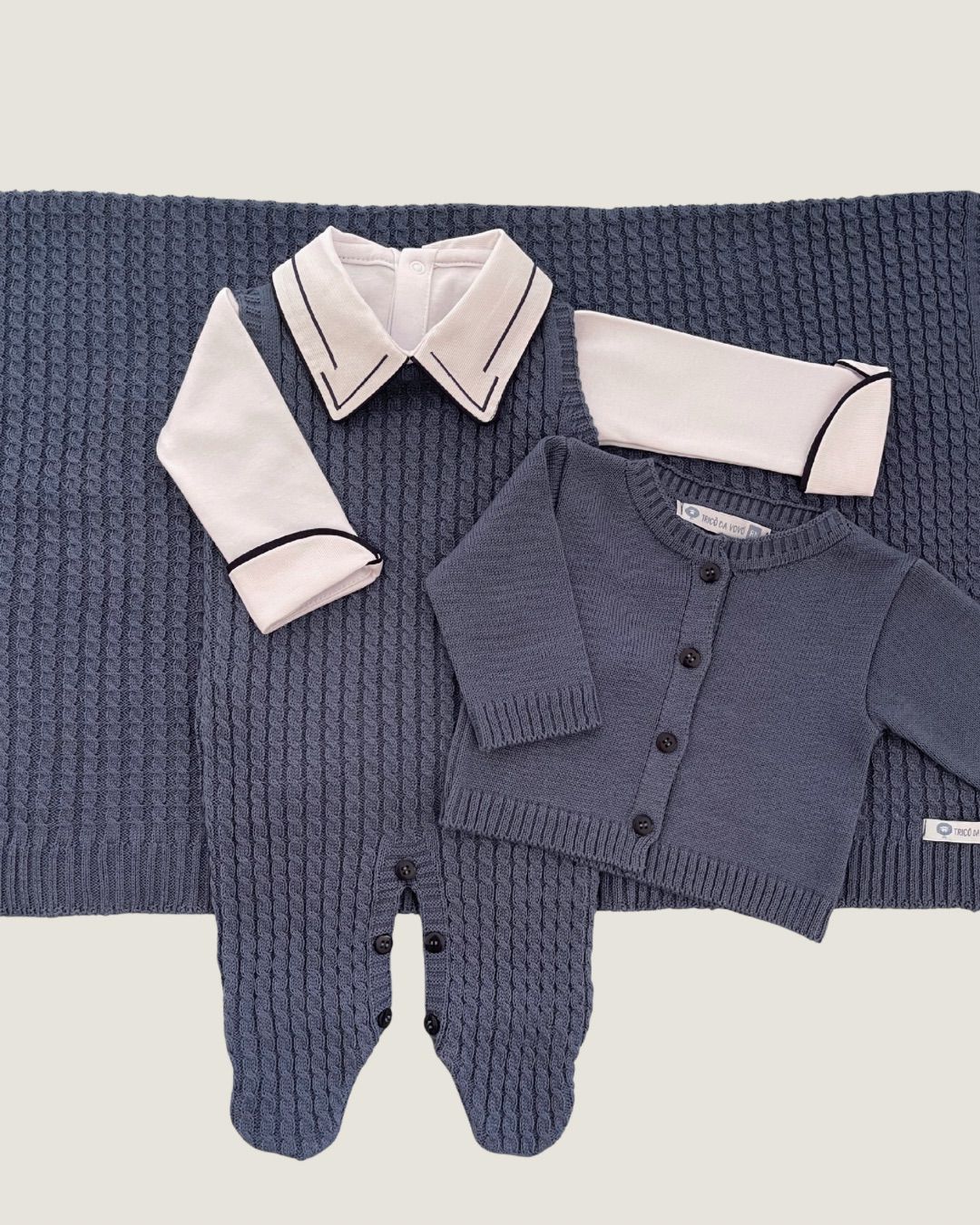 Saída Maternidade Paris Azul Jeans