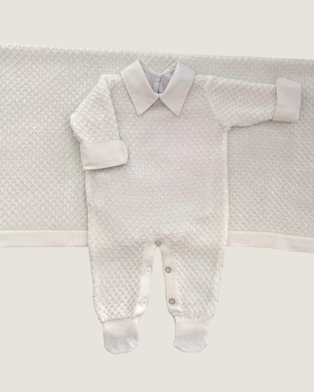 Saída Maternidade Pipoquinha Branca