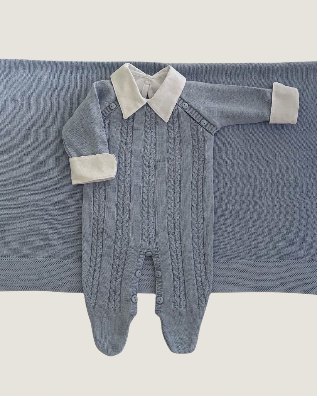 Saída Maternidade Firenze Azul Bebê