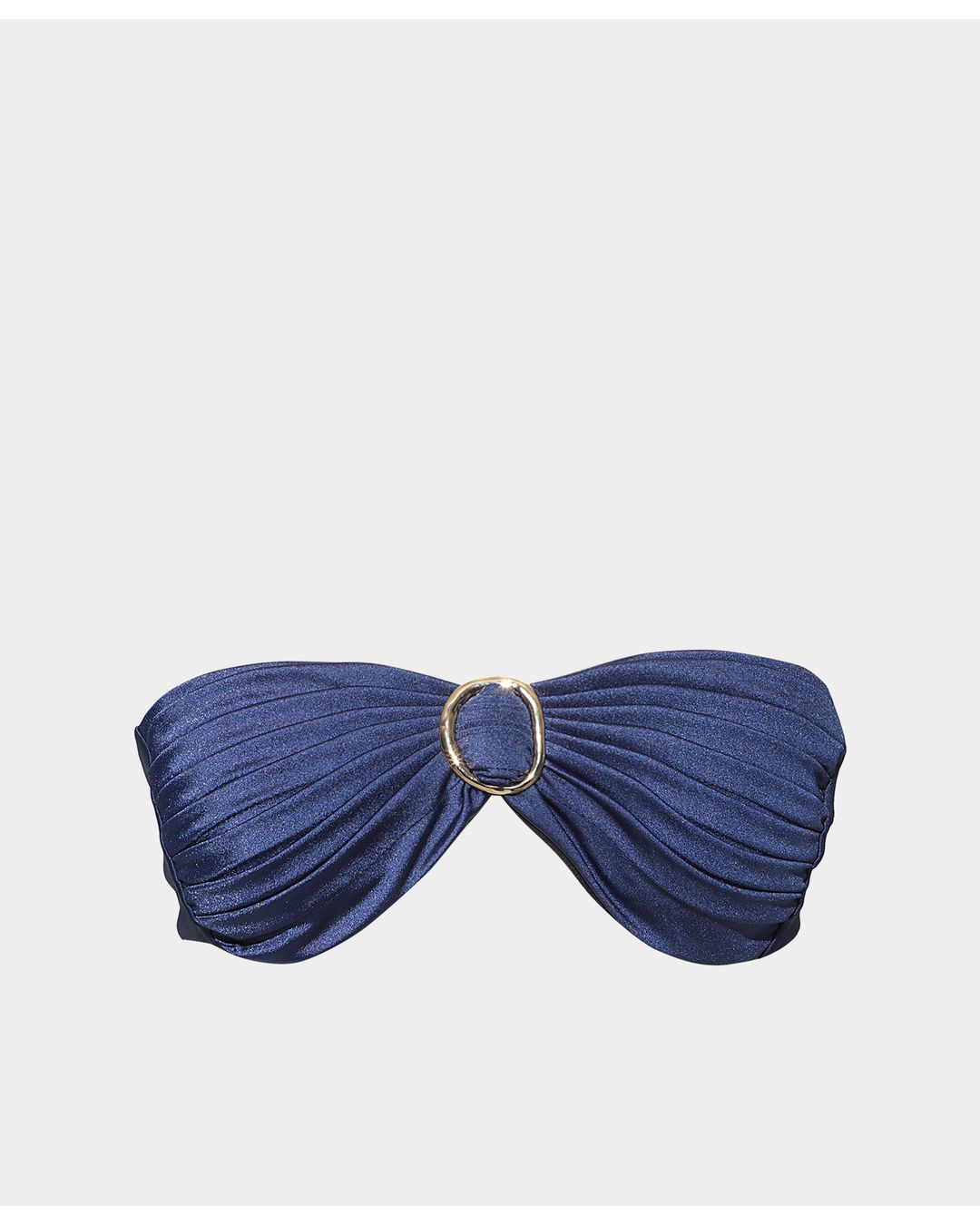 Biquíni Plissado Oásis Navy gloss