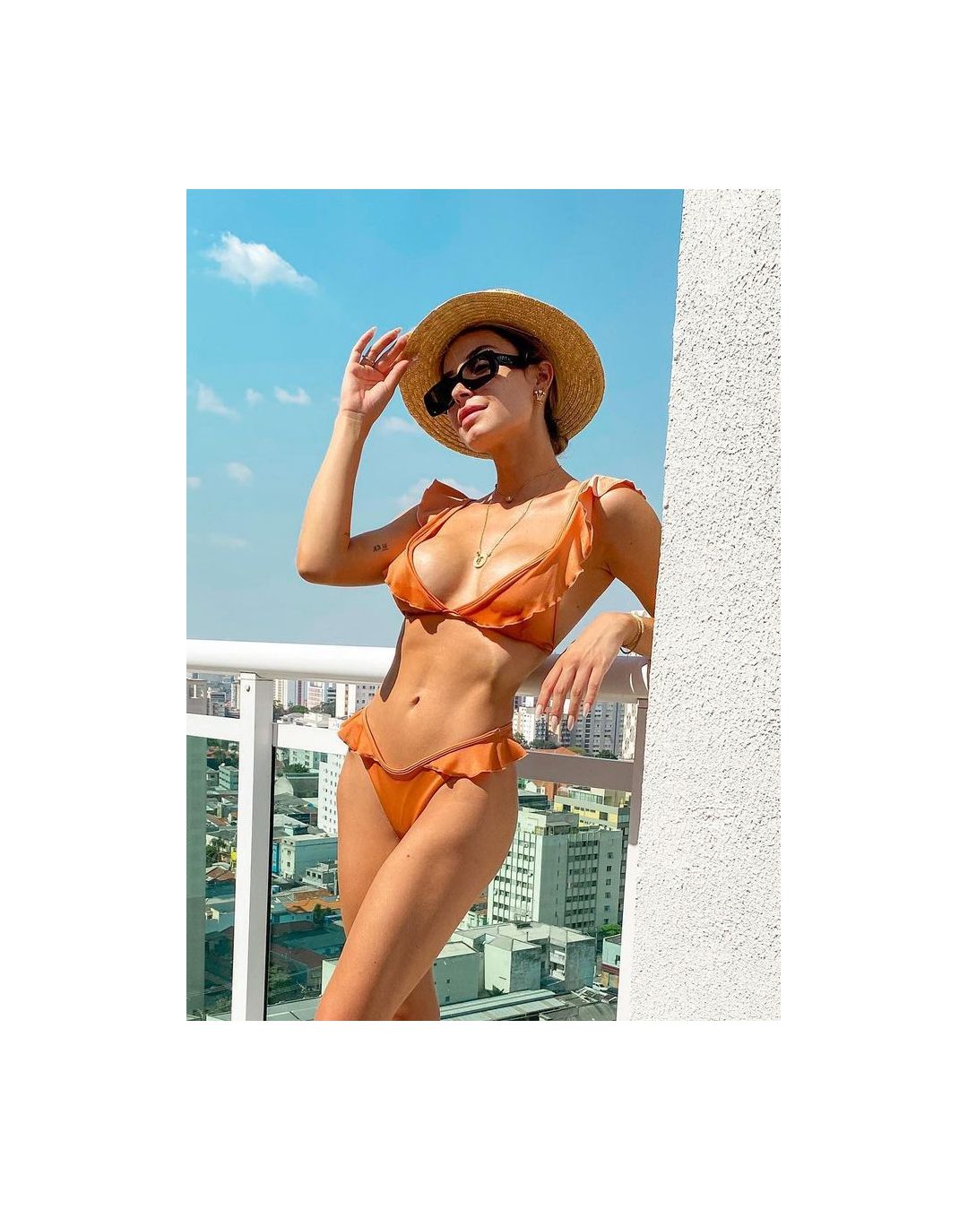 Biquíni Bertha Rosê Com Babados