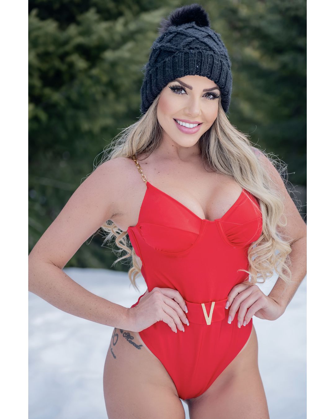 Maiô Riviera Vermelho Meia Taça
