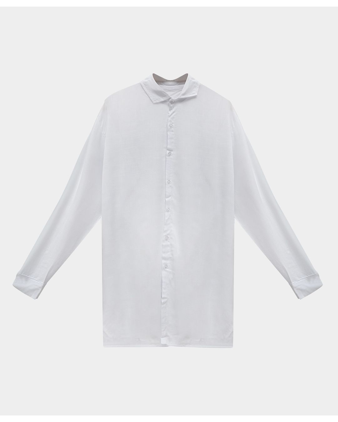 SAÍDA CAMISA OVER SIZE EM VISCOLINHO BRANCA