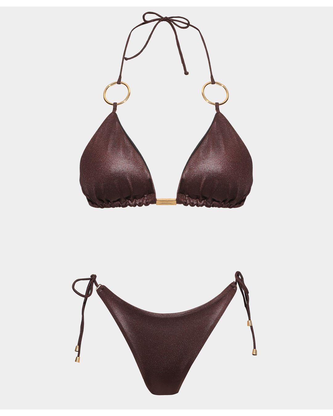 Biquíni Cortininha Malibu Chocolate