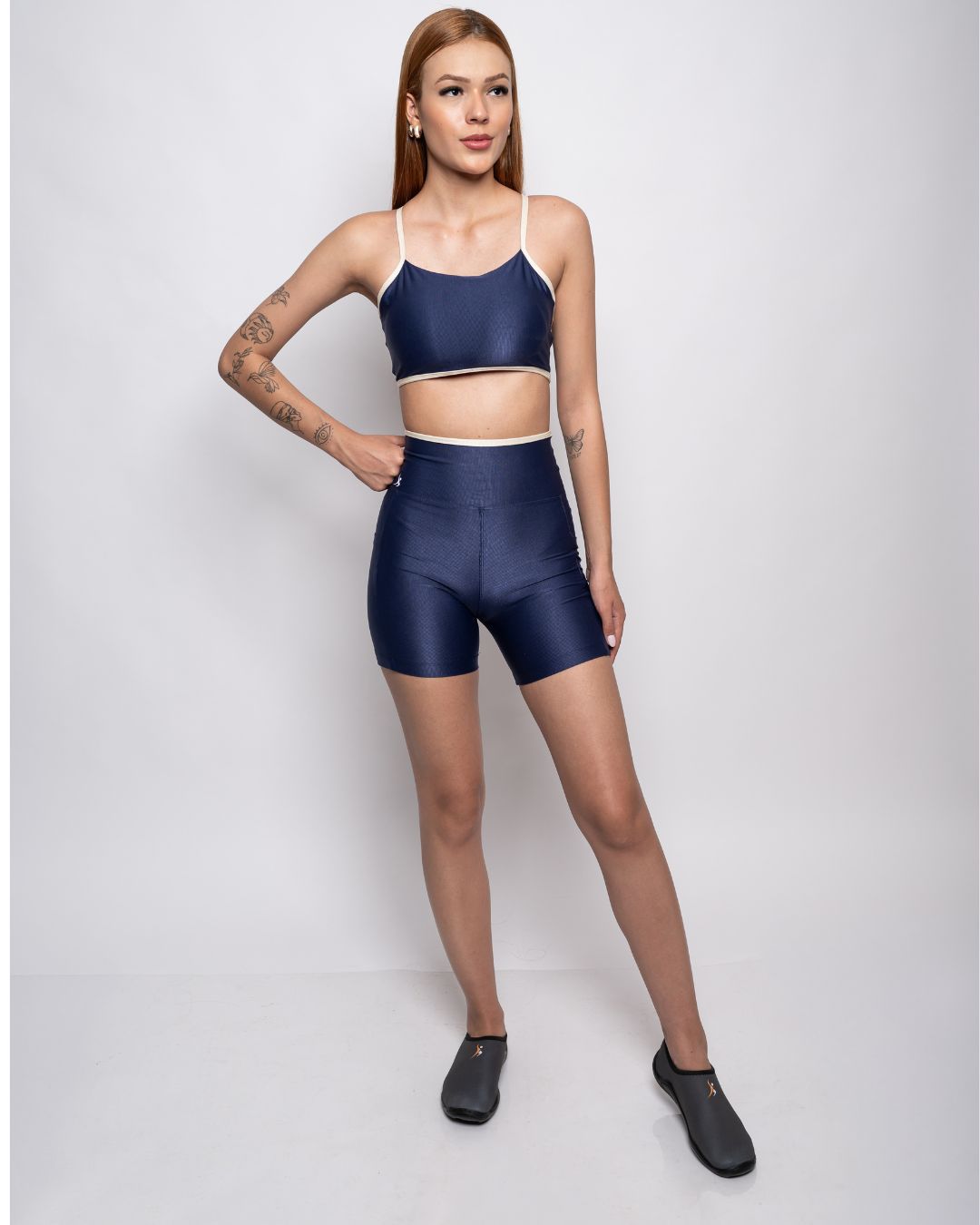 Conjunto Short e Top Fitness Feminino Brenda Polia... - Wemove Run