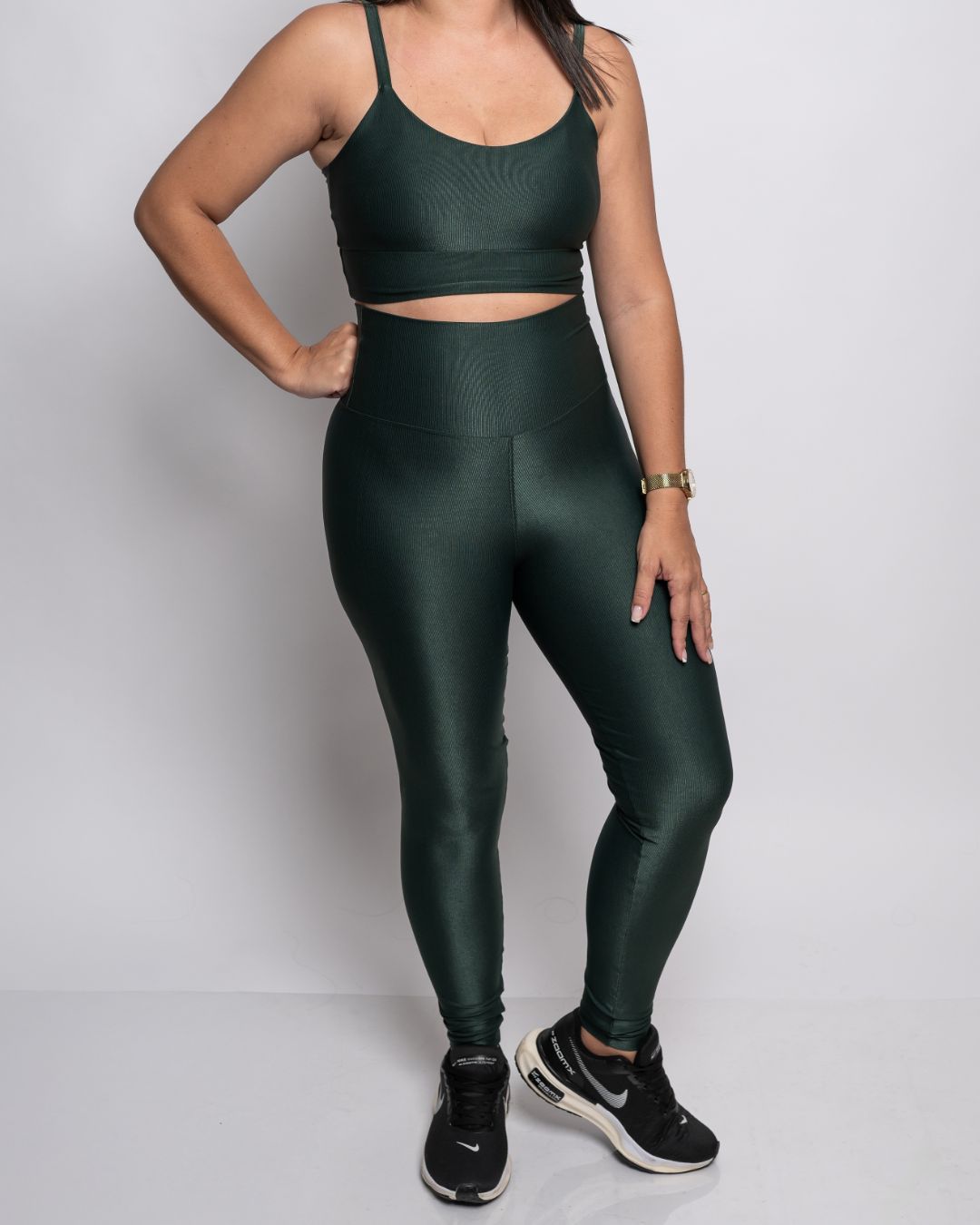 Conjunto Calça e Top Fitness Feminino Laura Poliam... - Wemove Run