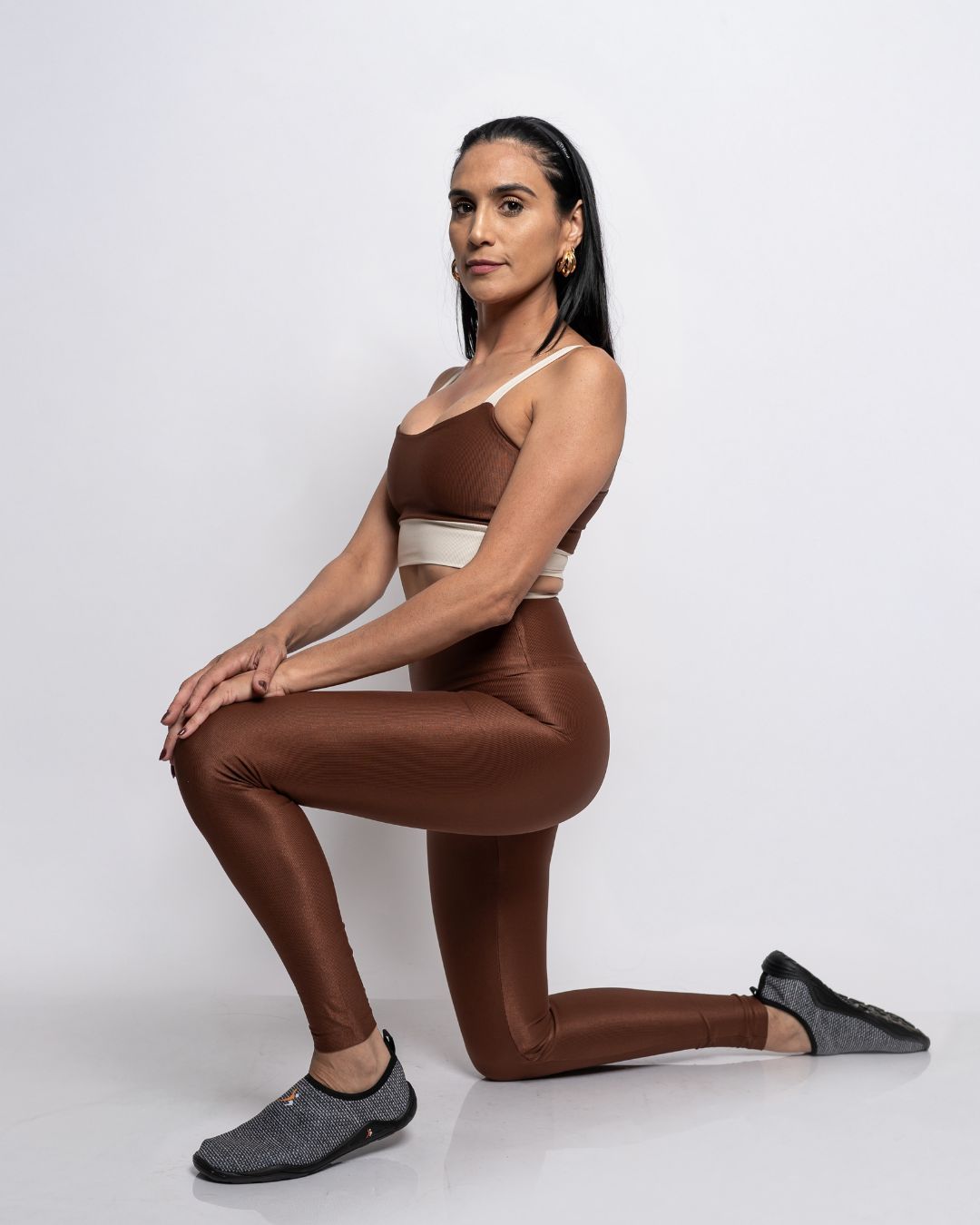 Conjunto Calça e Top Fitness Feminino Laura Poliam... - Wemove Run