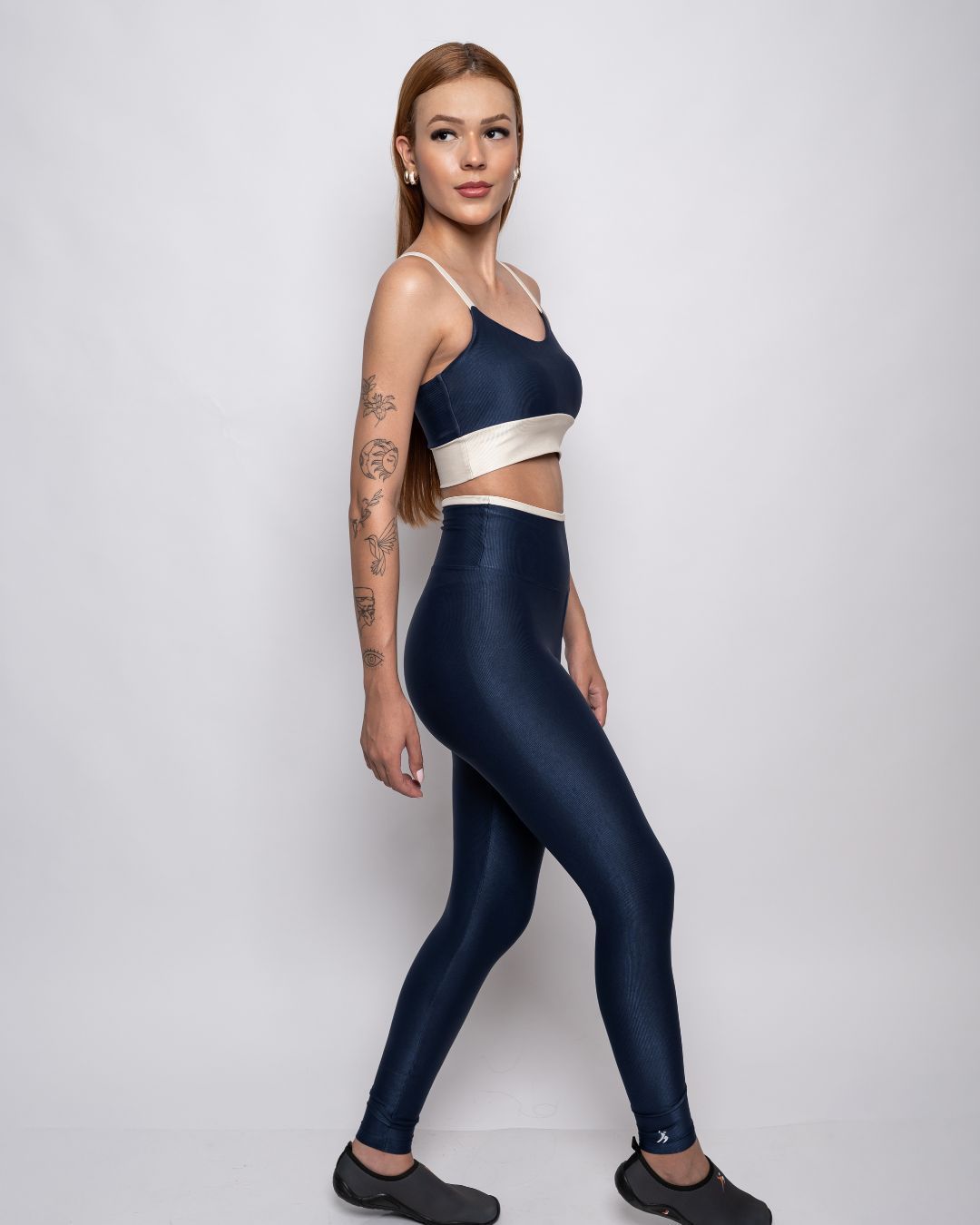 Conjunto Calça e Top Fitness Feminino Laura Poliam... - Wemove Run