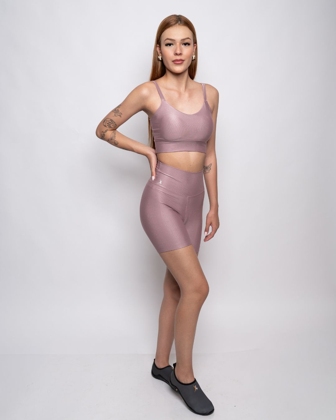 Conjunto Short e Top Fitness Feminino Laura Rosa s... - Wemove Run