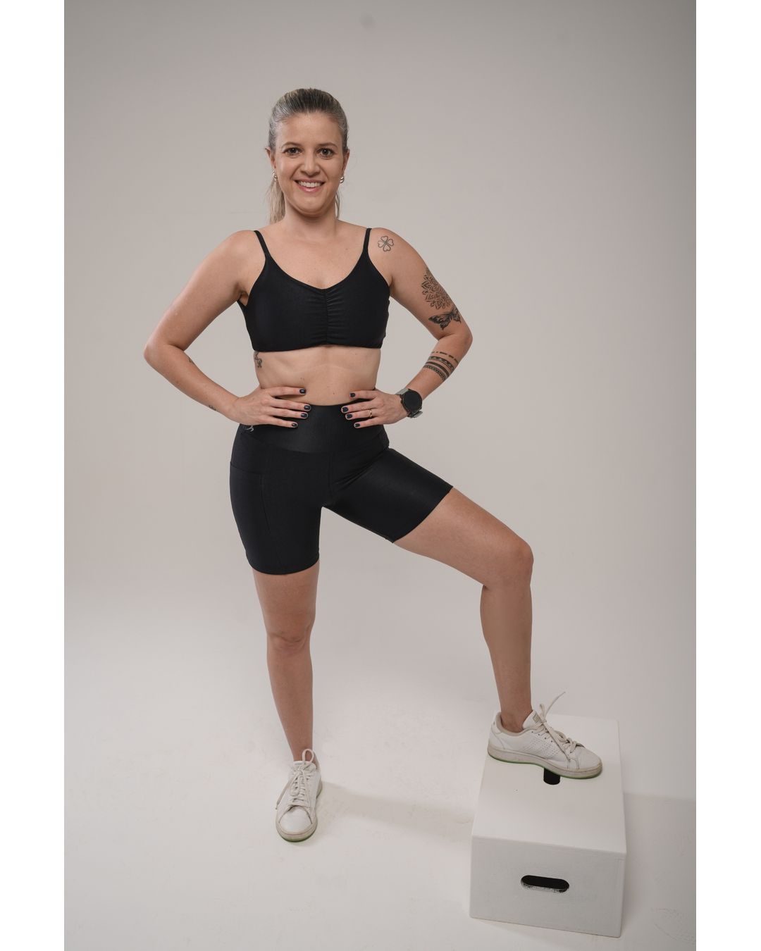 Conjunto Short e Top Fitness Feminino Alice Poliam... - Wemove Run