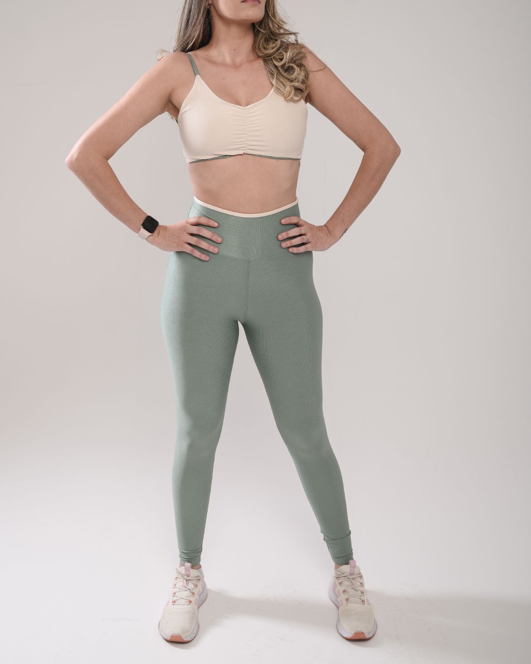 Conjunto Calça e Top Fitness Feminino Alice Poliam... - Wemove Run