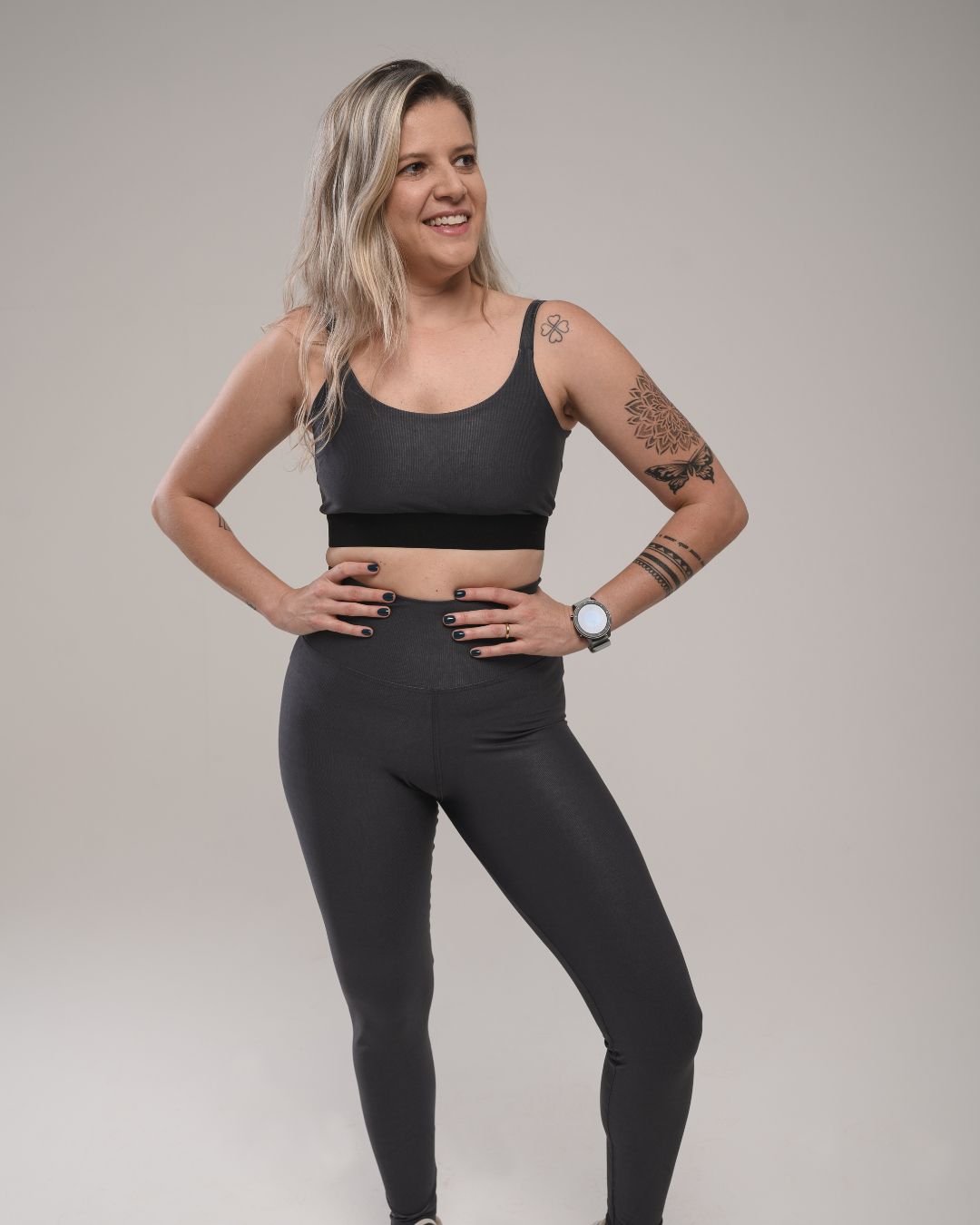 Conjunto Calça e Top Fitness Feminino Eva Poliamid... - Wemove Run