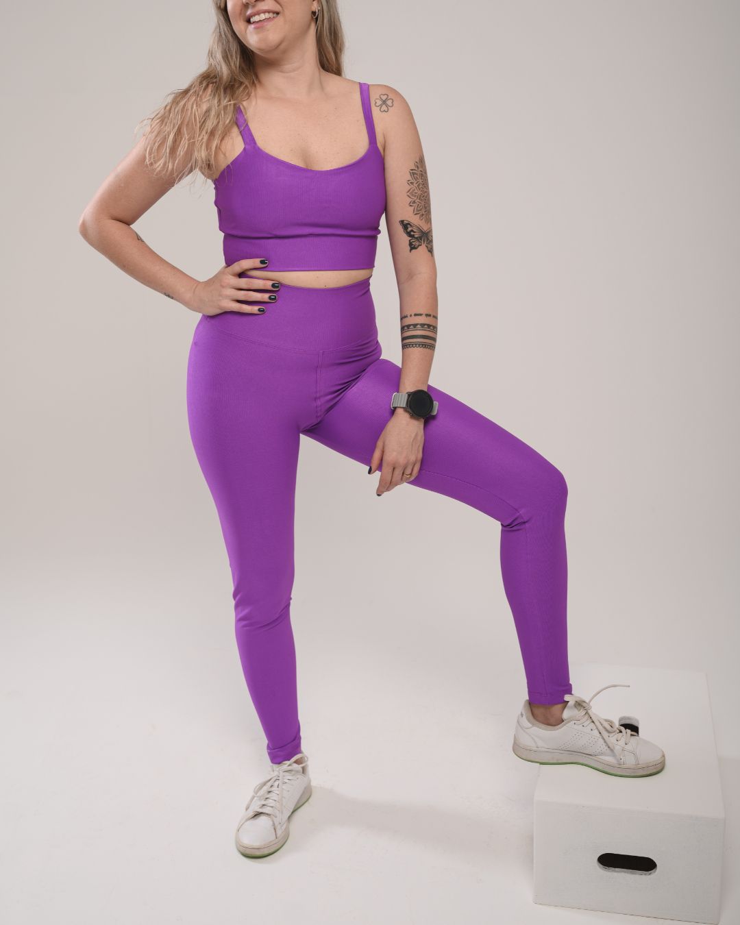 Conjunto Calça e Top Fitness Feminino Laura Poliam... - Wemove Run