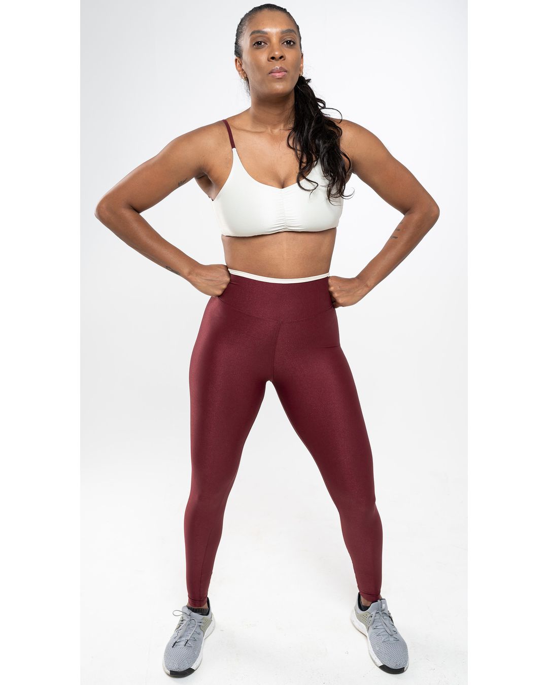 Conjunto Calca e Top Fitness Feminino Alice Poliam... - Wemove Run