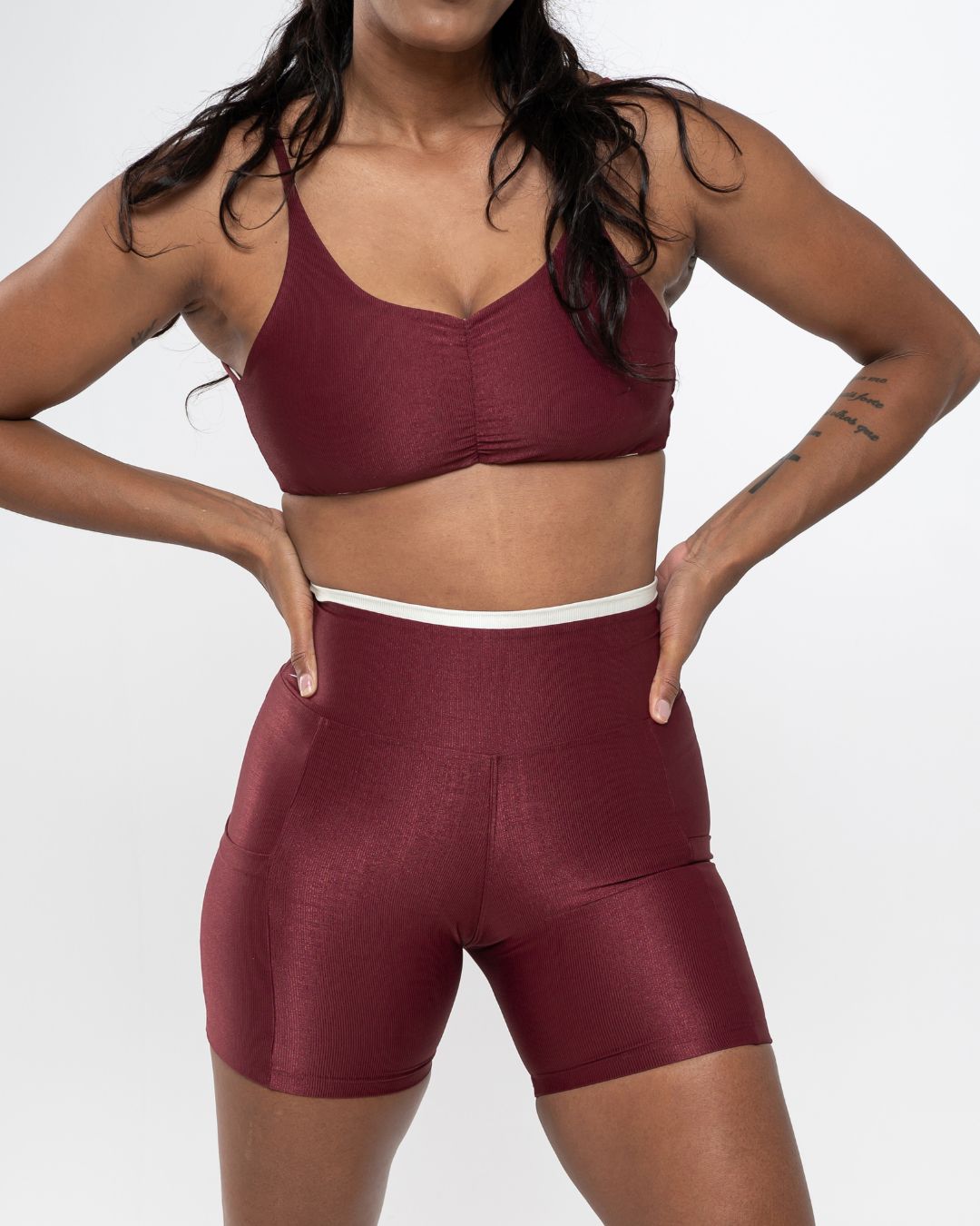 Conjunto Short e Top Fitness Feminino Alice Poliam... - Wemove Run