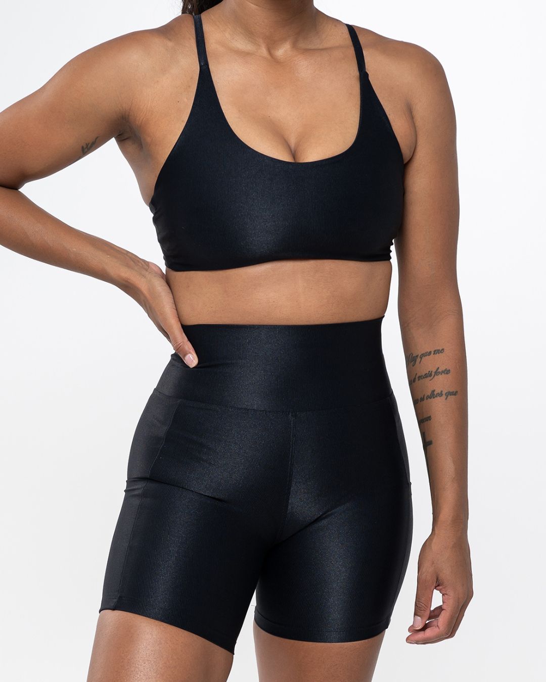 Conjunto Short e Top Fitness Feminino Sophya Polia... - Wemove Run