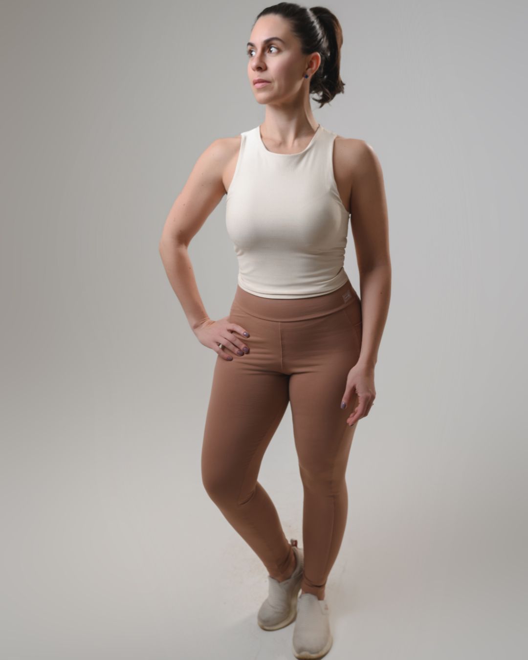 Calça Legging com Bolso moca Mocha - 5005 - Wemove Run