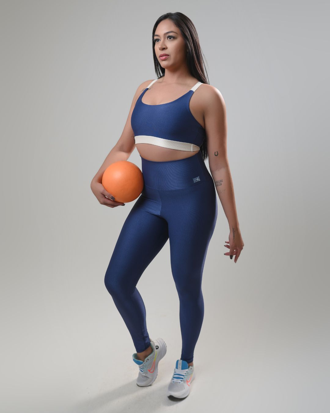 Conjunto Calça e Top Fitness Feminino Gabi Poliami... - Wemove Run
