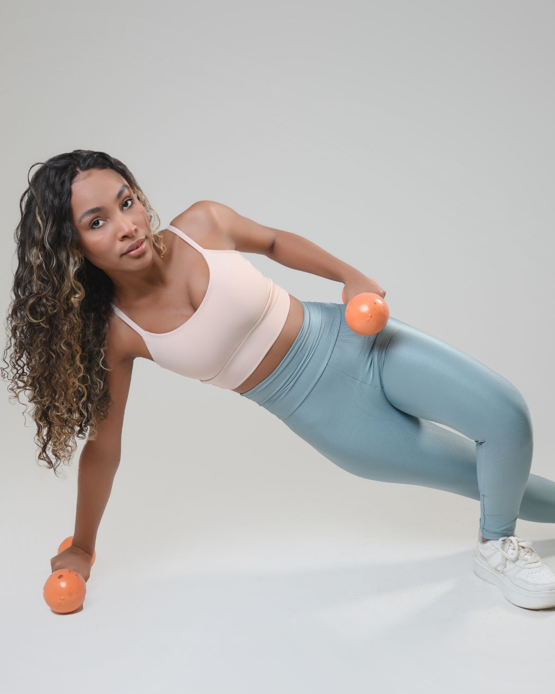 Conjunto Calca e Top Fitness Feminino Azul Mirante... - Wemove Run